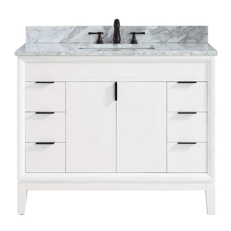 Avanity Emma 43 inch Vanity Combo EMMA-VS43-WT-C