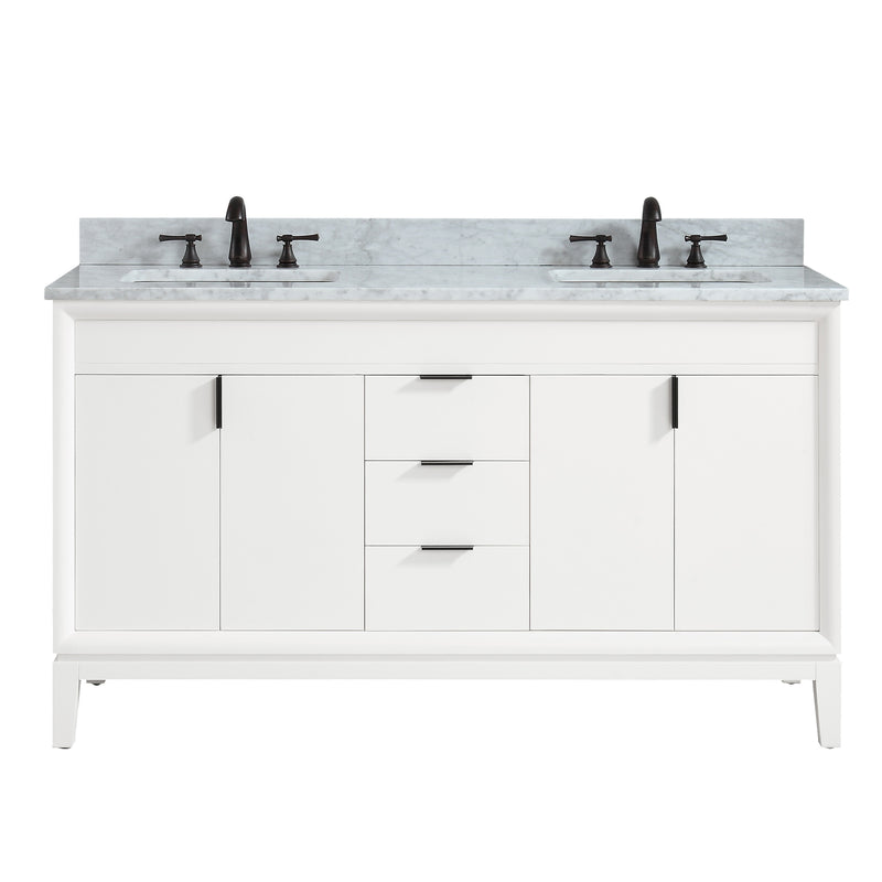 Avanity Emma 61 inch Vanity Combo EMMA-VS61-WT-C