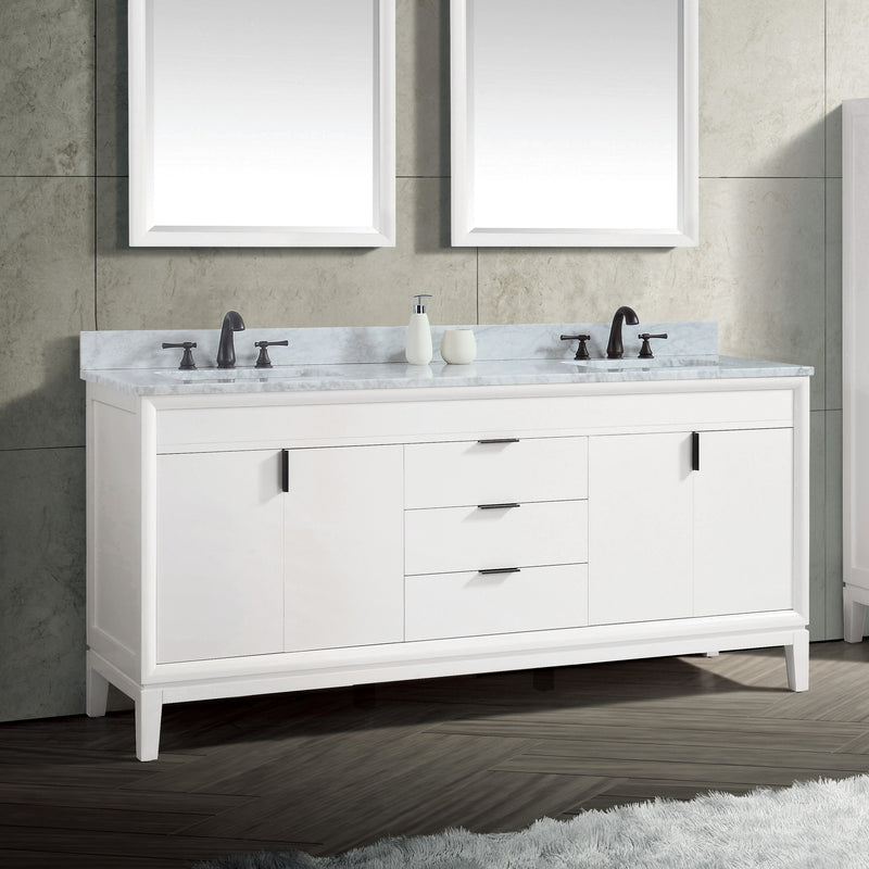 Avanity Emma 73 inch Vanity Combo EMMA-VS73-WT-C