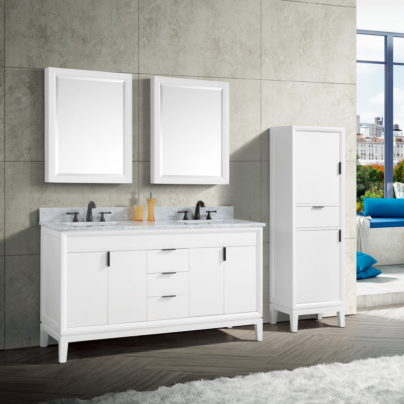 Avanity Emma 61 inch Vanity Combo EMMA-VS61-WT-C