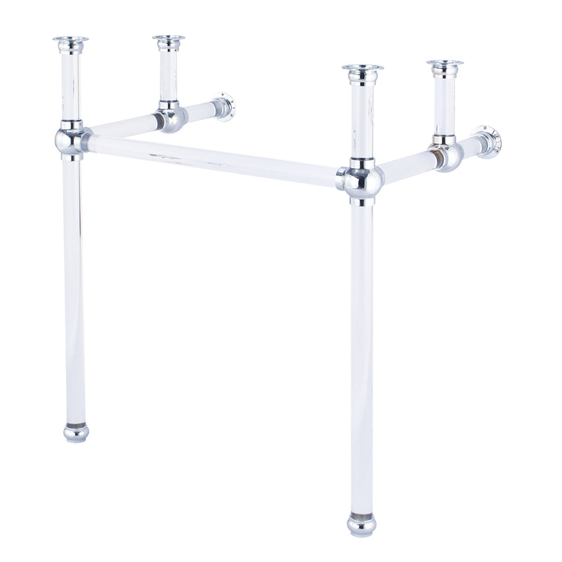 Water Creation Empire 30" Wide Single Wash Stand P-Trap and Counter Top with Basin included In Chrome Finish EP30C-0100