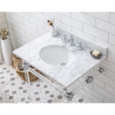 Water Creation Empire 30" Wide Single Wash Stand P-Trap Counter Top with Basin and F2-0013 Faucet included In Chrome Finish EP30D-0113