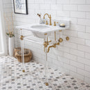 Water Creation Empire 30" Wide Single Wash Stand Only In Satin Gold Finish EP30A-0600