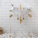 Water Creation Empire 30" Wide Single Wash Stand Only In Satin Gold Finish EP30A-0600