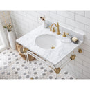 Water Creation Empire 30" Wide Single Wash Stand P-Trap Counter Top with Basin and F2-0012 Faucet included In Satin Gold Finish EP30D-0612