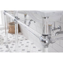 Water Creation Empire 60" Wide Double Wash Stand and P-Trap included In Chrome Finish EP60B-0100