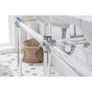 Water Creation Empire 60" Wide Double Wash Stand P-Trap Counter Top with Basin and F2-0012 Faucet included In Chrome Finish EP60D-0112