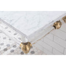 Water Creation Empire 60" Wide Double Wash Stand and P-Trap included In Satin Gold Finish EP60B-0600