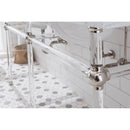 Water Creation Empire 72" Wide Double Wash Stand P-Trap Counter Top with Basin F2-0012 Faucet and Mirror included In Polished Nickel PVD Finish EP72E-0512