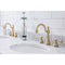 Water Creation Empire 72" Wide Double Wash Stand and P-Trap included In Satin Gold Finish EP72B-0600