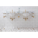 Water Creation Empire 72" Wide Double Wash Stand and P-Trap included In Satin Gold Finish EP72B-0600