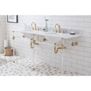 Water Creation Empire 72" Wide Double Wash Stand and P-Trap included In Satin Gold Finish EP72B-0600