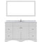 Modern Fittings Talisa 60" Single Bath Vanity with Calacatta Quartz Top and Round Sink