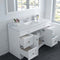 Modern Fittings Talisa 60" Single Bath Vanity with Calacatta Quartz Top and Square Sink