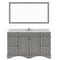 Modern Fittings Talisa 60" Single Bath Vanity in Espresso with Cultured Marble Quartz Top and Round Sink