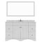 Modern Fittings Talisa 60" Single Bath Vanity in Espresso with Cultured Marble Quartz Top and Round Sink