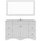 Modern Fittings Talisa 60" Single Bath Vanity with Cultured Marble Quartz Top and Square Sink