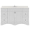 Modern Fittings Talisa 60" Single Bath Vanity with Dazzle White Quartz Top and Round Sink