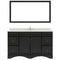 Modern Fittings Talisa 60" Single Bath Vanity with Dazzle White Quartz Top and Square Sink