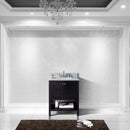 Modern Fittings Winterfell 30" Single Bath Vanity with White Marble Top and Round Sink