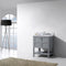 Modern Fittings Winterfell 30" Single Bath Vanity with White Marble Top and Round Sink