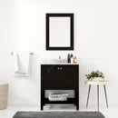 Modern Fittings Winterfell 30" Single Bath Vanity with White Marble Top and Square Sink