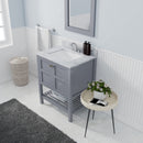 Modern Fittings Winterfell 30" Single Bath Vanity with White Marble Top and Square Sink