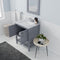 Modern Fittings Winterfell 30" Single Bath Vanity with White Marble Top and Square Sink Nickel Faucet