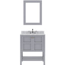 Modern Fittings Winterfell 30" Single Bath Vanity with White Marble Top and Square Sink