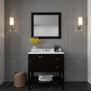 Modern Fittings Winterfell 36" Single Bath Vanity with Calacatta Quartz Top and Round Sink