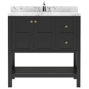 Modern Fittings Winterfell 36" Single Bath Vanity with Cultured Marble Quartz Top and Round Sink