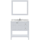 Modern Fittings Winterfell 36" Single Bath Vanity with Cultured Marble Quartz Top and Round Sink