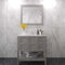 Modern Fittings Winterfell 36" Single Bath Vanity with Cultured Marble Quartz Top and Square Sink Nickel Faucet