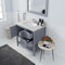 Modern Fittings Winterfell 36" Single Bath Vanity with Dazzle Quartz Top and Round Sink