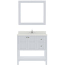 Modern Fittings Winterfell 36" Single Bath Vanity with Dazzle Quartz Top and Round Sink