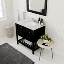 Modern Fittings Winterfell 36" Single Bath Vanity with Marble Top and Round Sink