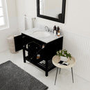 Modern Fittings Winterfell 36" Single Bath Vanity with Marble Top and Round Sink