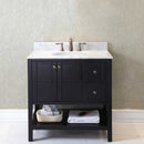 Modern Fittings Winterfell 36" Single Bath Vanity with Marble Top and Round Sink