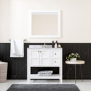 Modern Fittings Winterfell 36" Single Bath Vanity with Marble Top and Round Sink