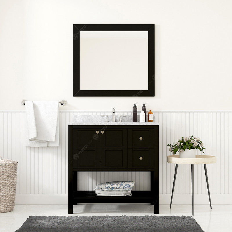 Modern Fittings Winterfell 36" Single Bath Vanity with Marble Top and Square Sink