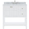 Modern Fittings Winterfell 36" Single Bath Vanity with Marble Top and Square Sink