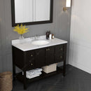 Modern Fittings Winterfell 48" Single Bath Vanity with Calacatta Quartz Top and Round Sink