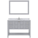 Modern Fittings Winterfell 48" Single Bath Vanity with Calacatta Quartz Top and Round Sink