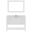 Modern Fittings Winterfell 48" Single Bath Vanity with Calacatta Quartz Top and Round Sink