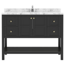 Modern Fittings Winterfell 48" Single Bath Vanity with Cultured Marble Quartz Top and Round Sink