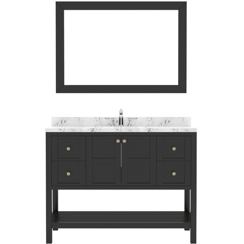 Modern Fittings Winterfell 48" Single Bath Vanity with Cultured Marble Quartz Top and Square Sink