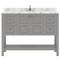 Modern Fittings Winterfell 48" Single Bath Vanity with Cultured Marble Quartz Top and Square Sink