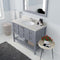 Modern Fittings Winterfell 48" Single Bath Vanity with Dazzle White Quartz Top and Round Sink