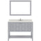 Modern Fittings Winterfell 48" Single Bath Vanity with Dazzle White Quartz Top and Round Sink