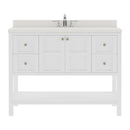 Modern Fittings Winterfell 48" Single Bath Vanity with Dazzle Quartz Top and Square Sink